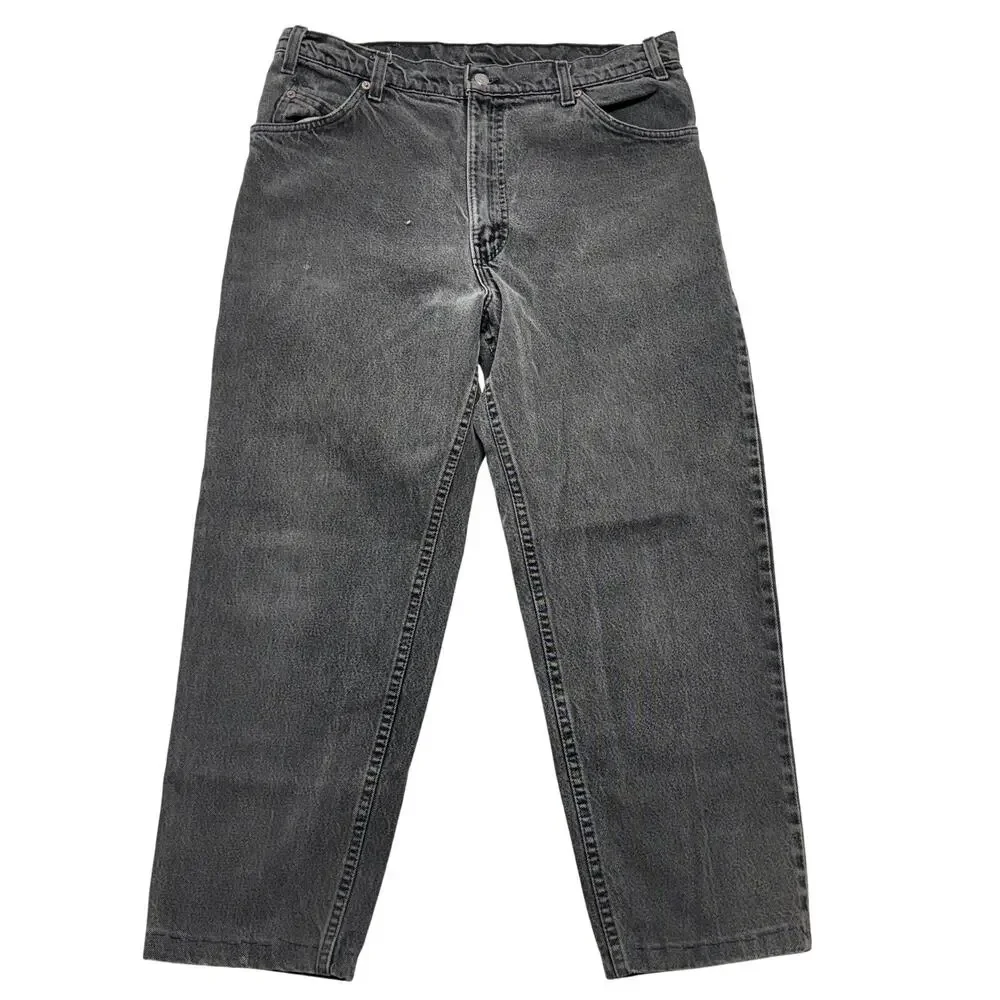 Vintage Levi's 550 Jeans 34x26 Relaxed Tapered Black Tab 1991 Fade USA Made